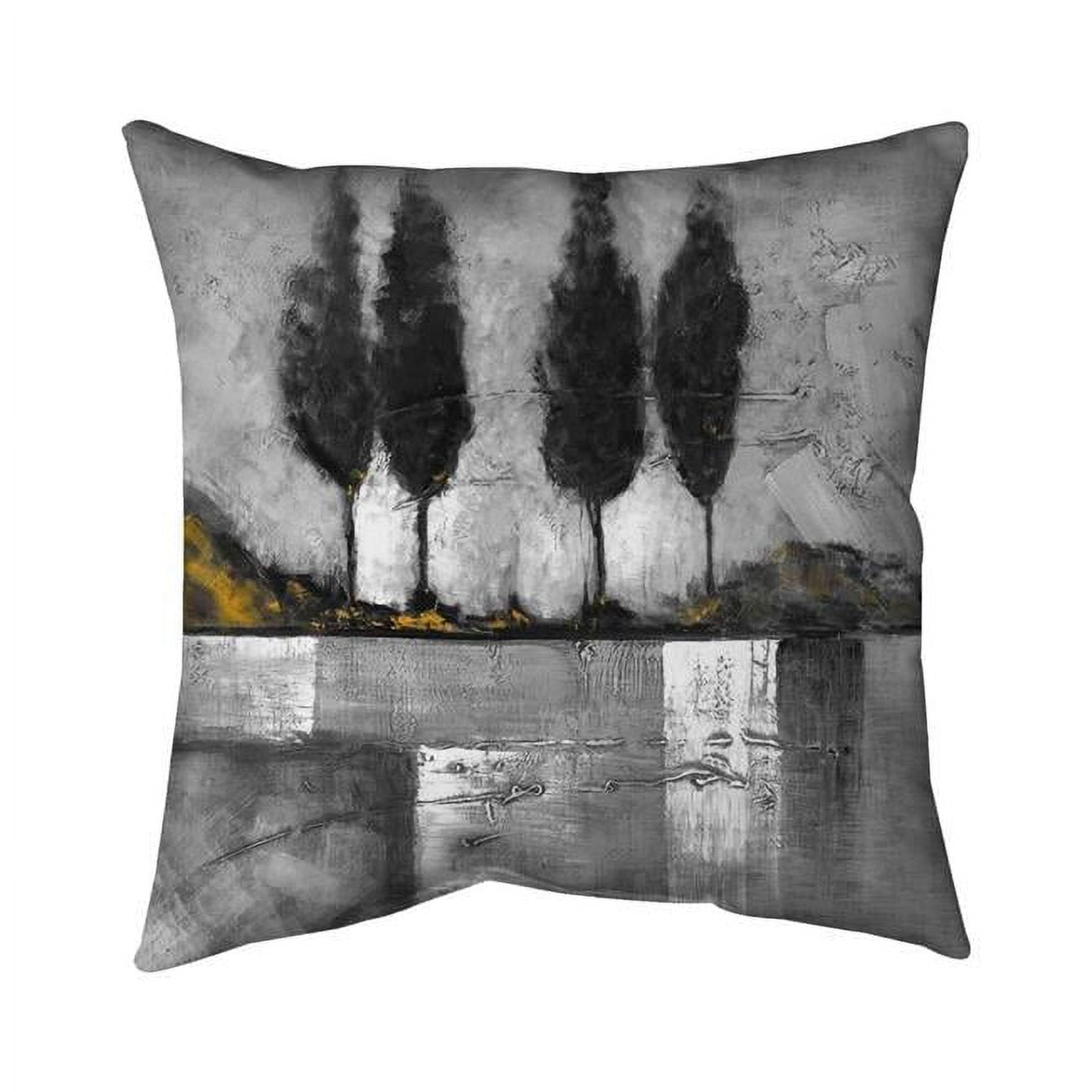5542-2020-LA79-1 20 x 20 in. Greyscale Industrial Landscape-Double Sided Print Outdoor Pillow Cover