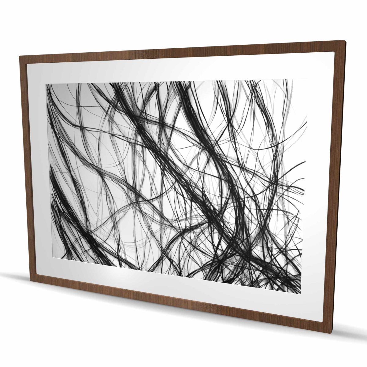 C1FM3648BNCUQ5 36 x 48 in. Connection - Black Office Framed Matted Print - Home Decor