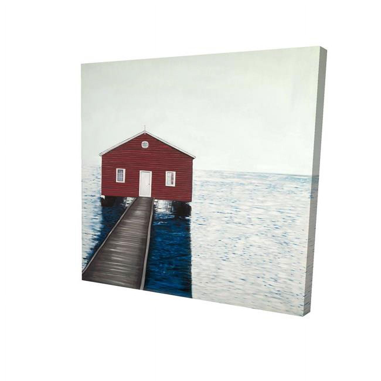 16 x 16 in. Boathouse-Print on Canvas