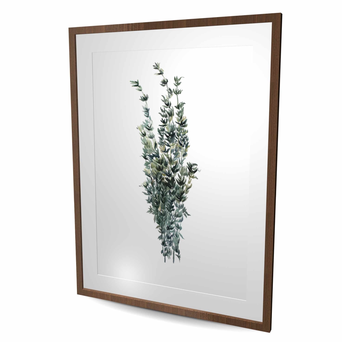 C1FM364859OEYV 36 x 48 in. Thyme Leaves Bundle - Kitchen Gastronomy Matted Print Decor