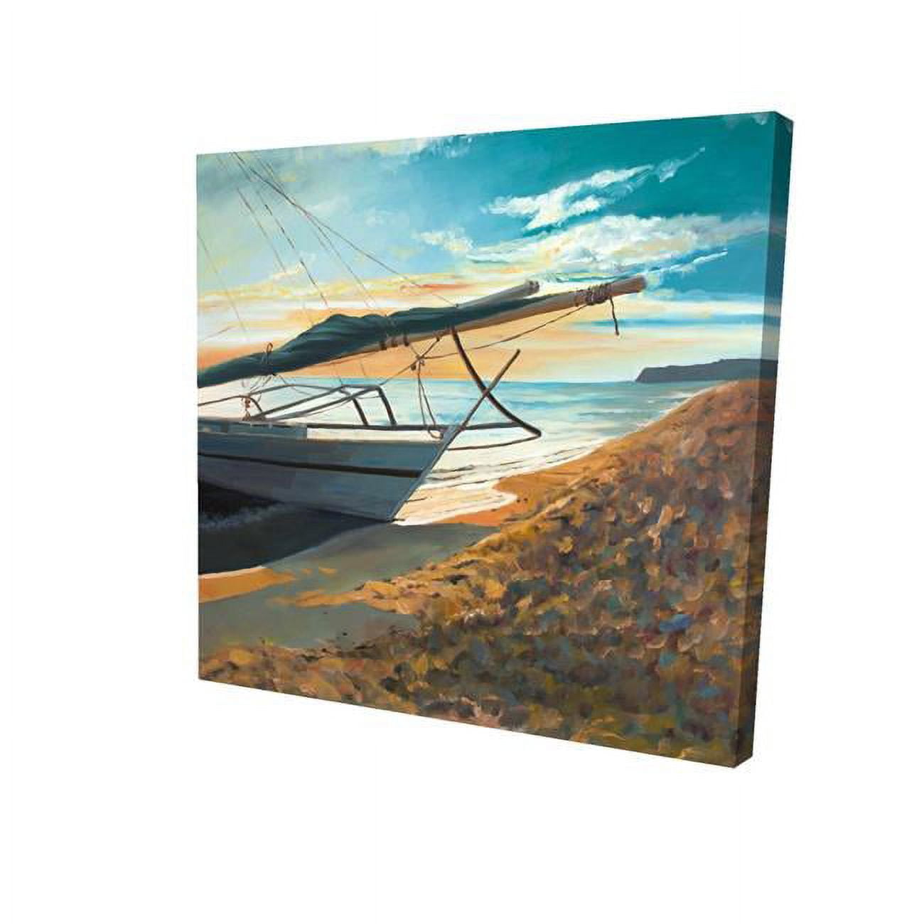 16 x 16 in. Peaceful Seaside-Print on Canvas