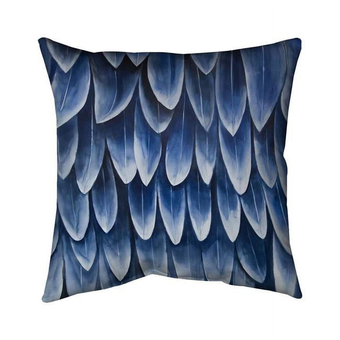 16 x 16 in. Plumage Blue-Double Sided Print Indoor Pillow Cover