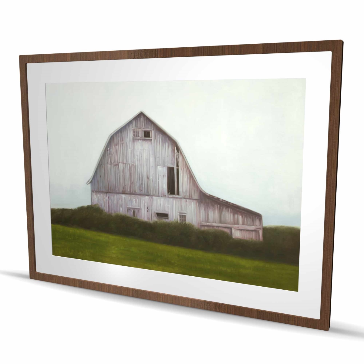 C1FM3648MZGBDL 36 x 48 in. Rustic Barn - Framed Matted Print for Home Decor Art