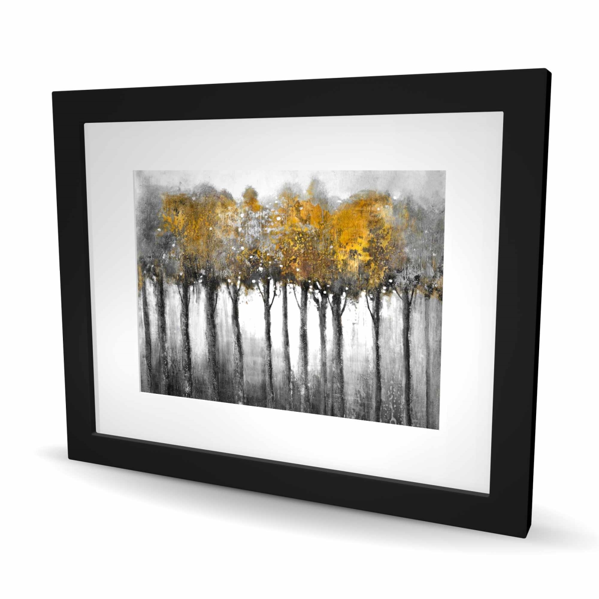 C1FM1620Q3LC0H 16 x 20 in. Illuminated Forest - Framed Matted Print for Home Decor