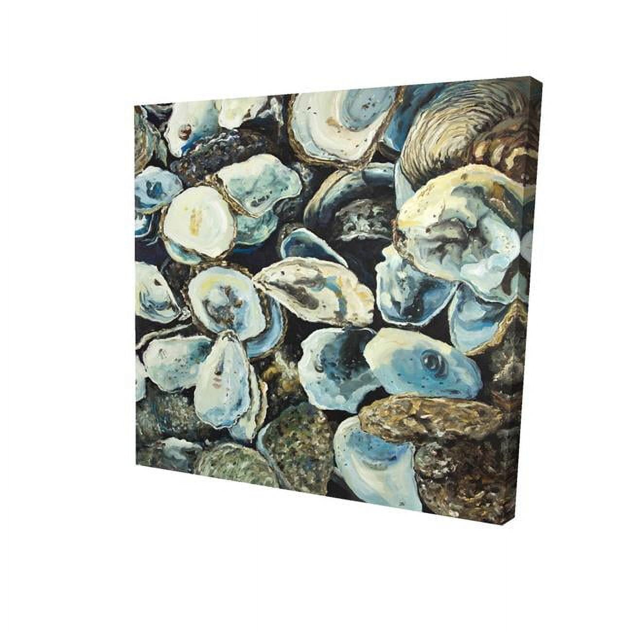 16 x 16 in. Oyster Shells-Print on Canvas