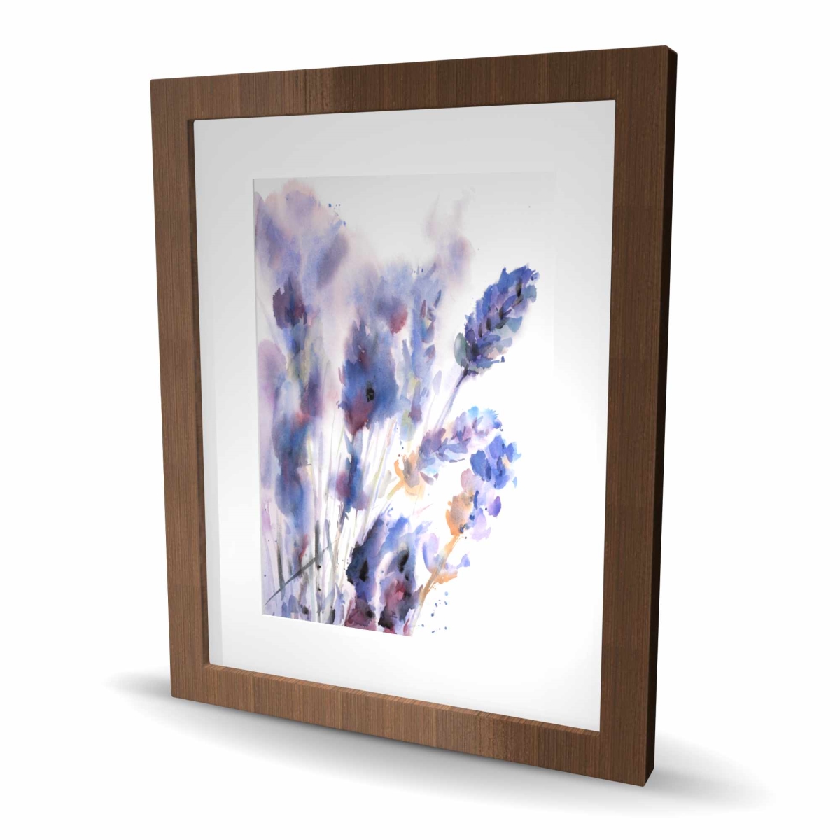 C1FM16209H2DIU 16 x 20 in. Watercolor Lavender Flowers Print - Floral Home Decor Art