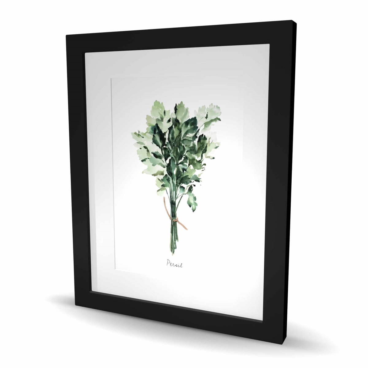 C1FM1620XVX3VF 16 x 20 in. Tied Up Persil Bundle - Framed Matted Print - Kitchen Decor