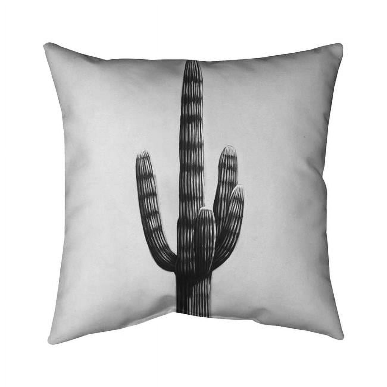 16 x 16 in. Large Cactus-Double Sided Print Indoor Pillow Cover