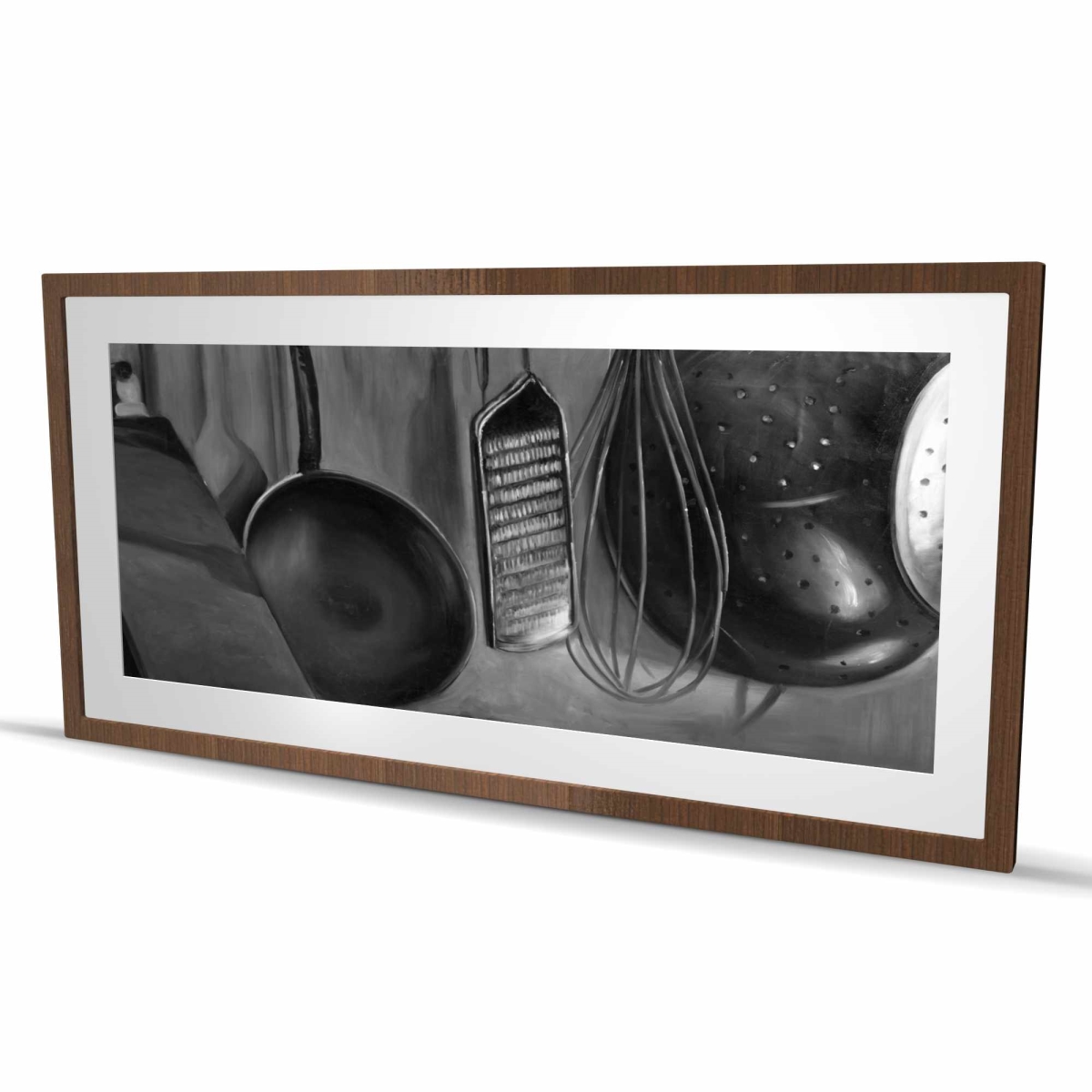 C1FM2448DXVBAN 24 x 48 in. Kitchen Tools for Chef - Monochrome Still Life Print - Decor