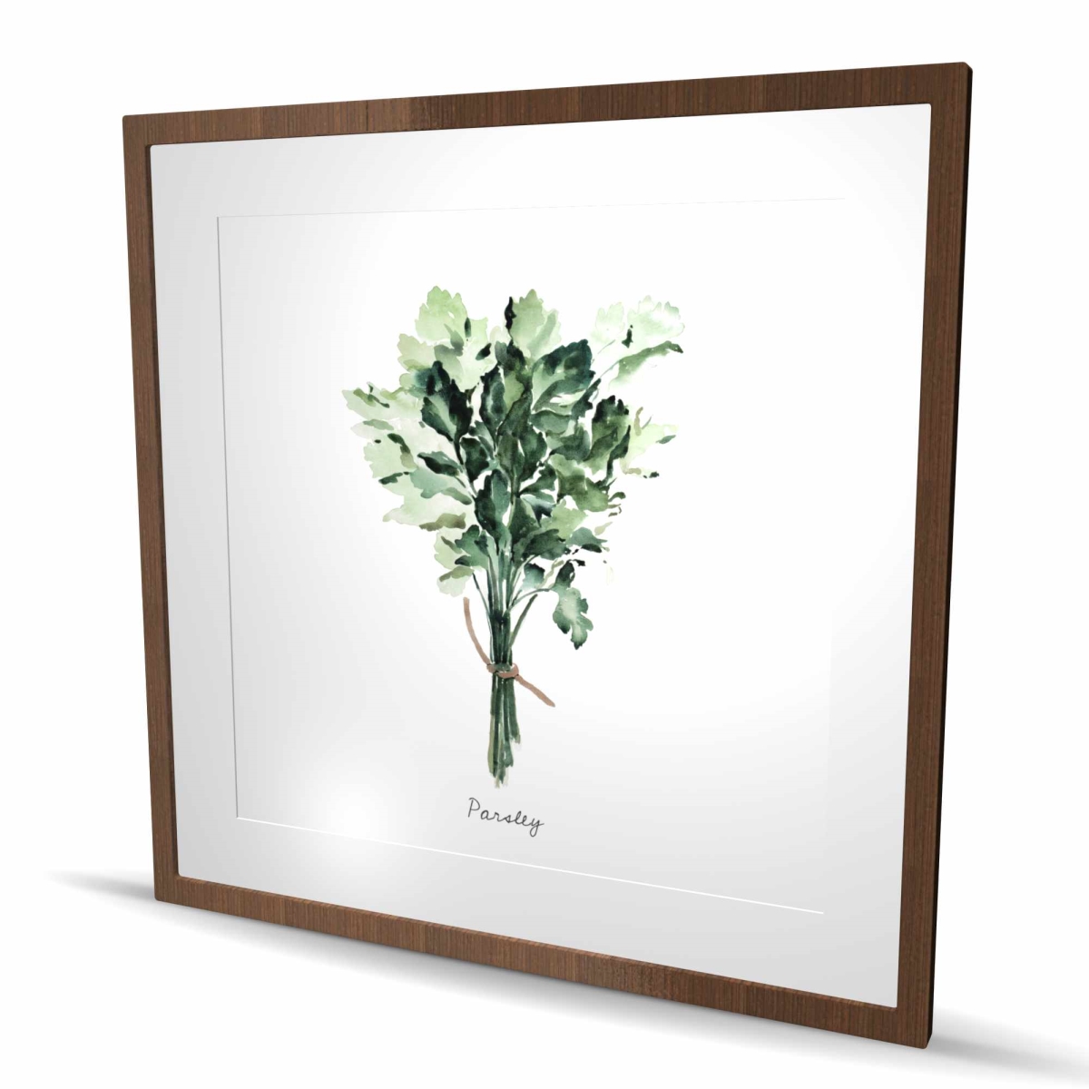 C1FM3636OXJ35D 36 x 36 in. Tied Up Persil Bundle - Kitchen White Framed Print for Decor