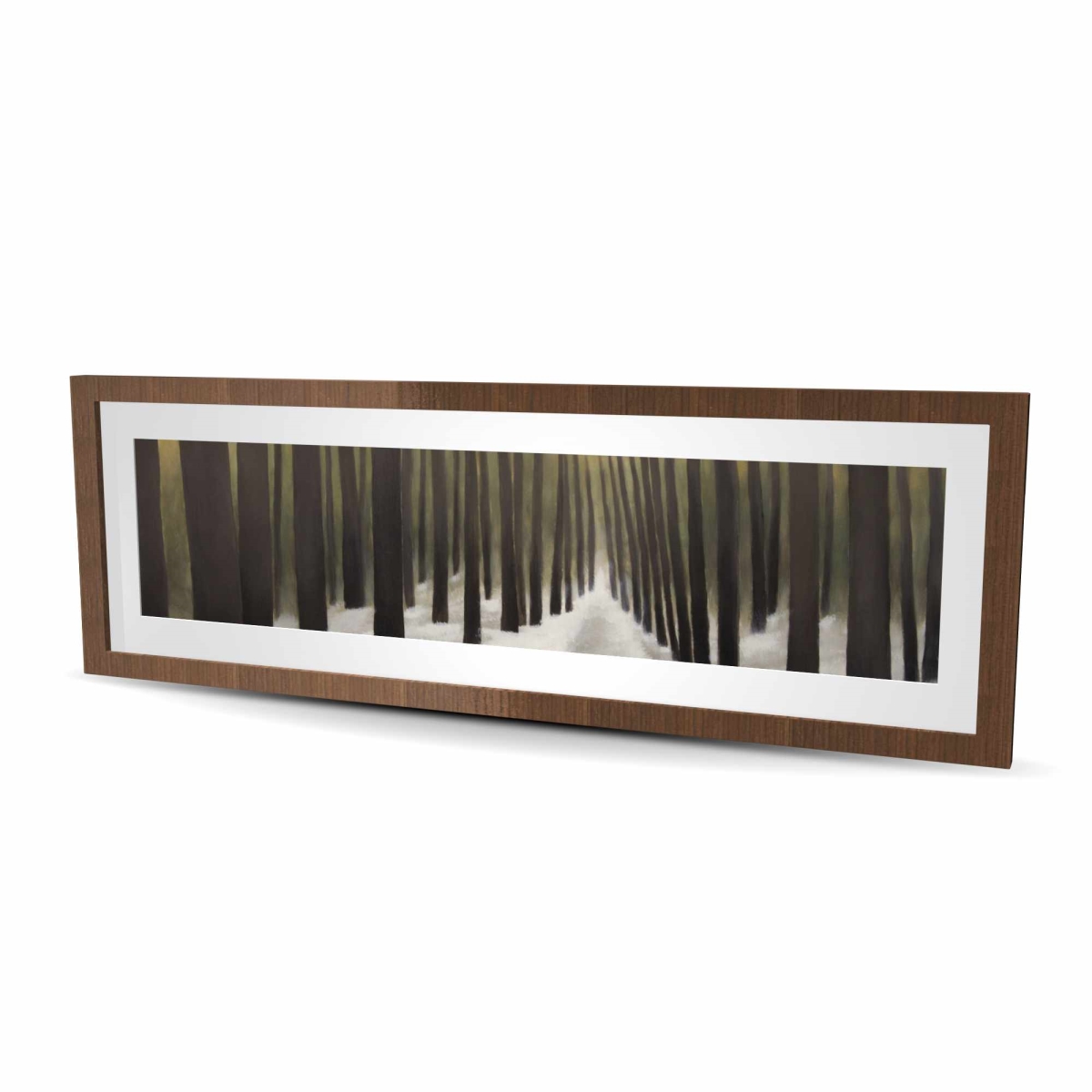 C1FM1648DCWX93 16 x 48 in. Hiking in the Forest - Rustic Office Framed Matted Print