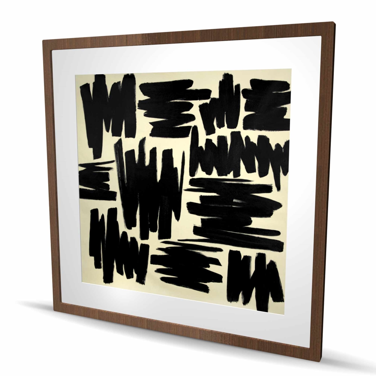 C1FM363660Z5O8 36 x 36 in. Deconstructed Stripes - Abstract Man Cave Framed Print