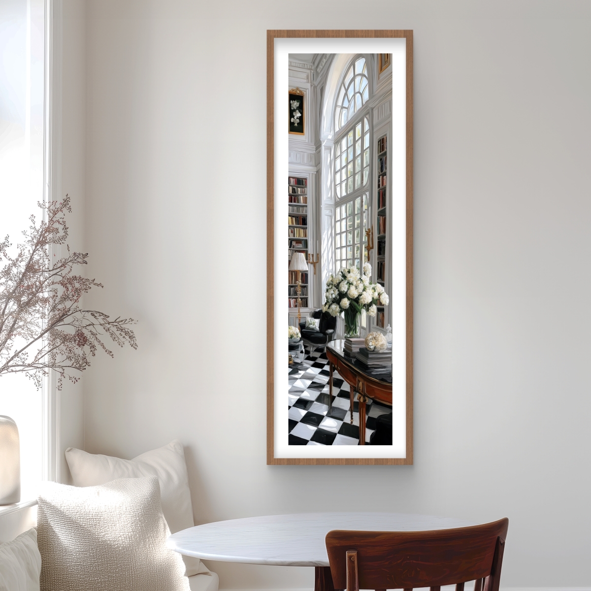 C1FM1648905UOY 16 x 48 in. Inviting - Still Life Contemporary Framed Matted Print Decor