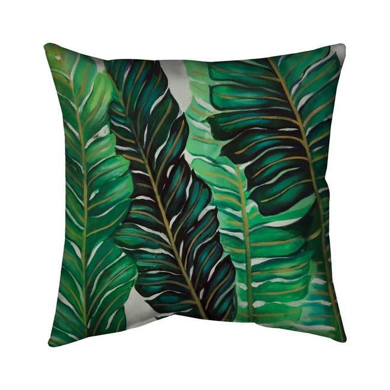 16 x 16 in. Several Exotic Plant Leaves-Double Sided Print Indoor Pillow Cover