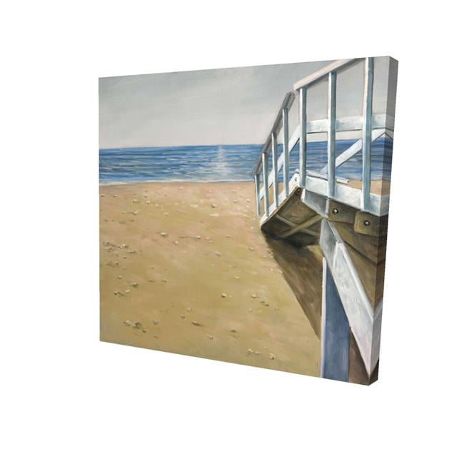 16 x 16 in. Seaside Landscape-Print on Canvas