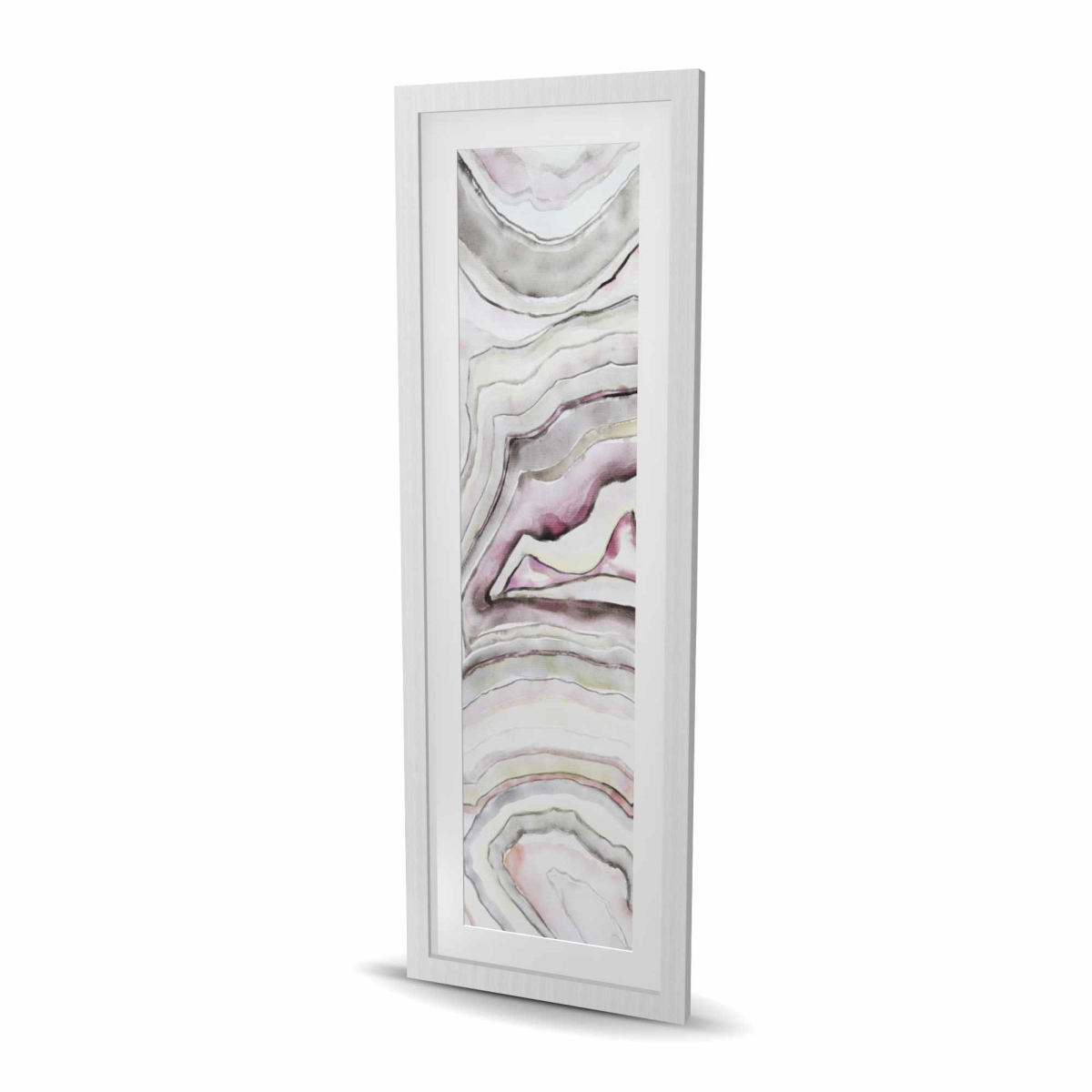 C1FM1648NFGAS5 16 x 48 in. Geode - Minerals Kitchen Framed Matted Print for Home Decor
