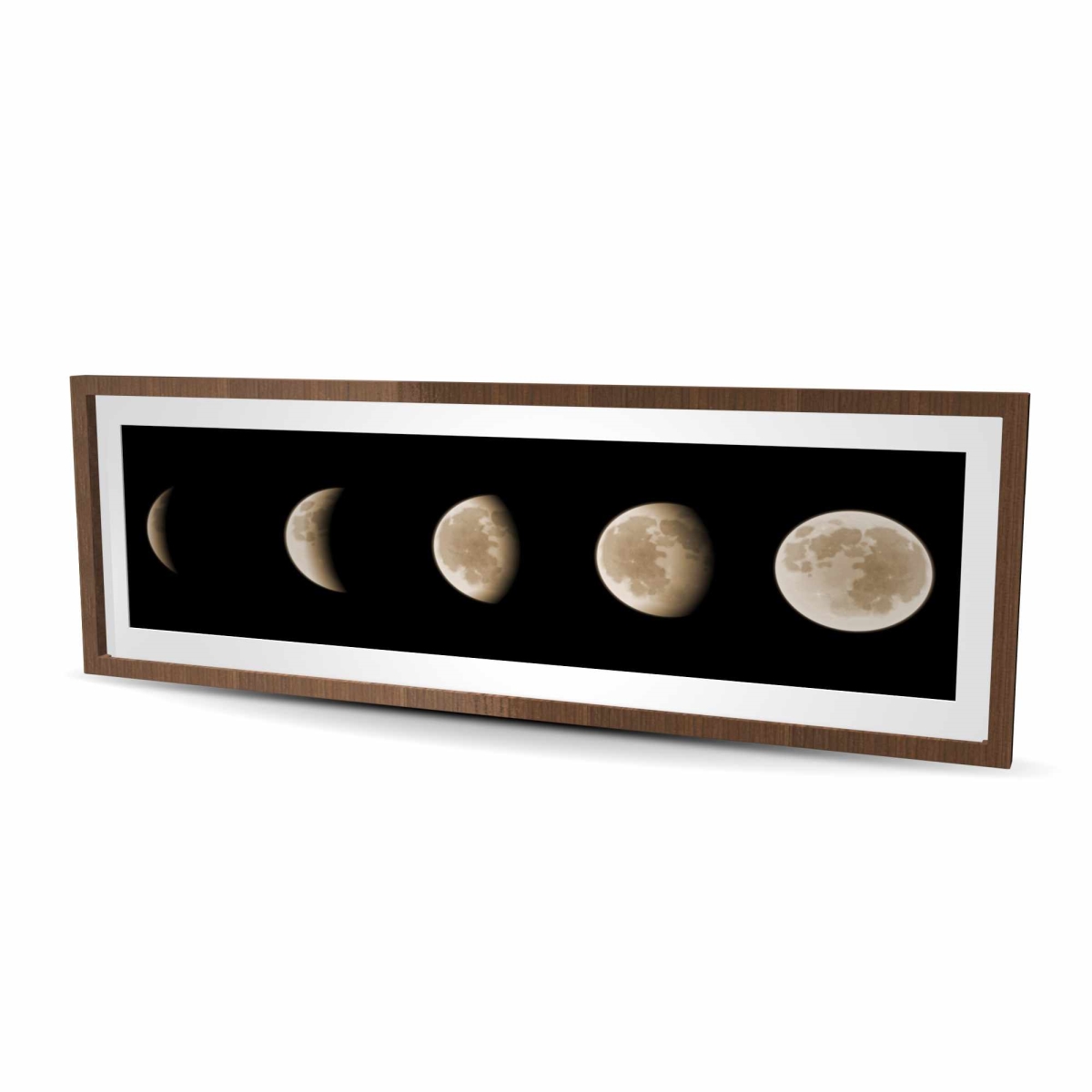C1FM2060D5WPTR 20 x 60 in. Eclipse Black Framed Matted Print - Astronomy Home Decor