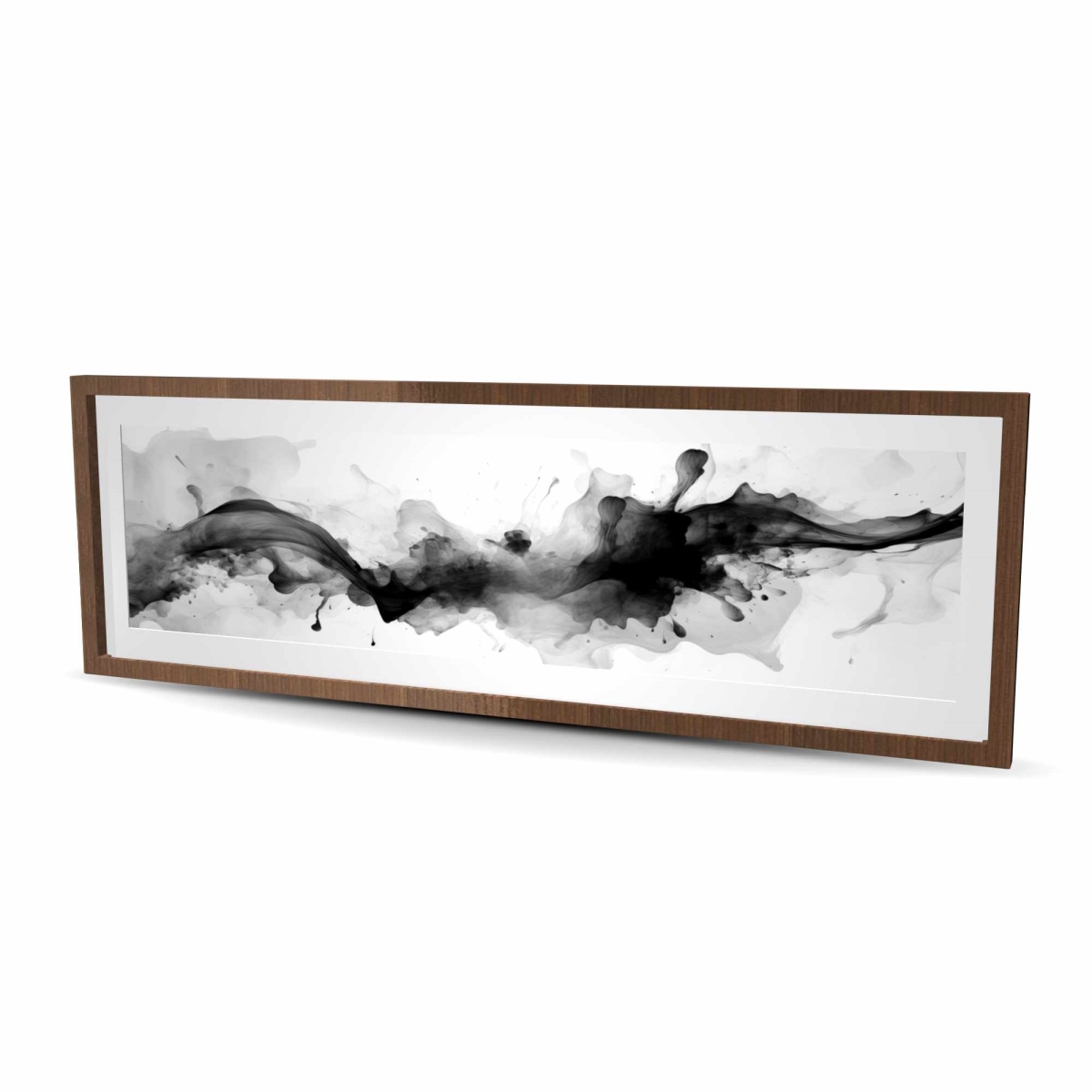 C1FM2060A78NAD 20 x 60 in. Darkness Incarnate - Illustrative Black Framed Matted Print