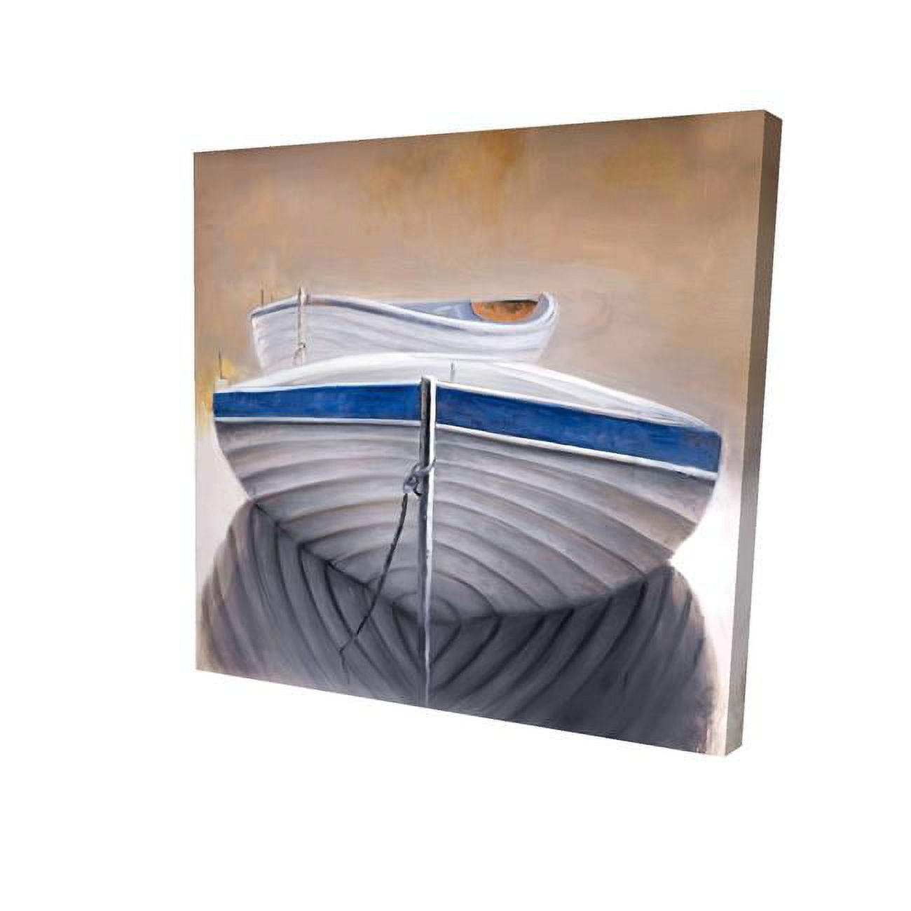 16 x 16 in. Two Canoe Boats-Print on Canvas