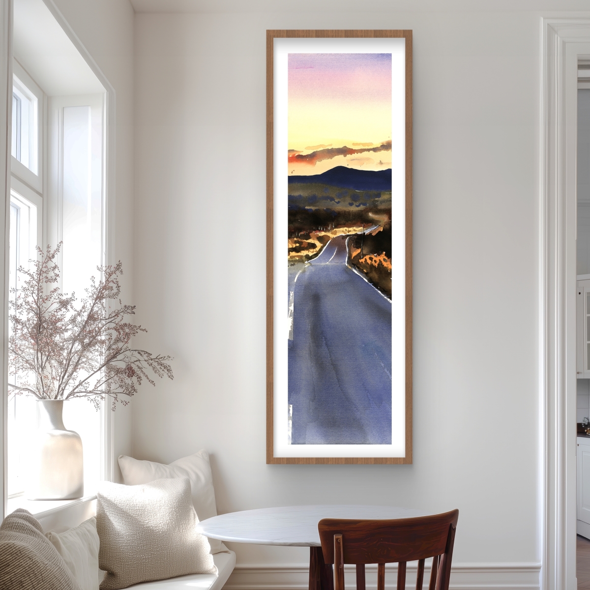 C1FM2060O8FU2M 20 x 60 in. On the Road to Scotland - Man Cave Landscapes Print Decor