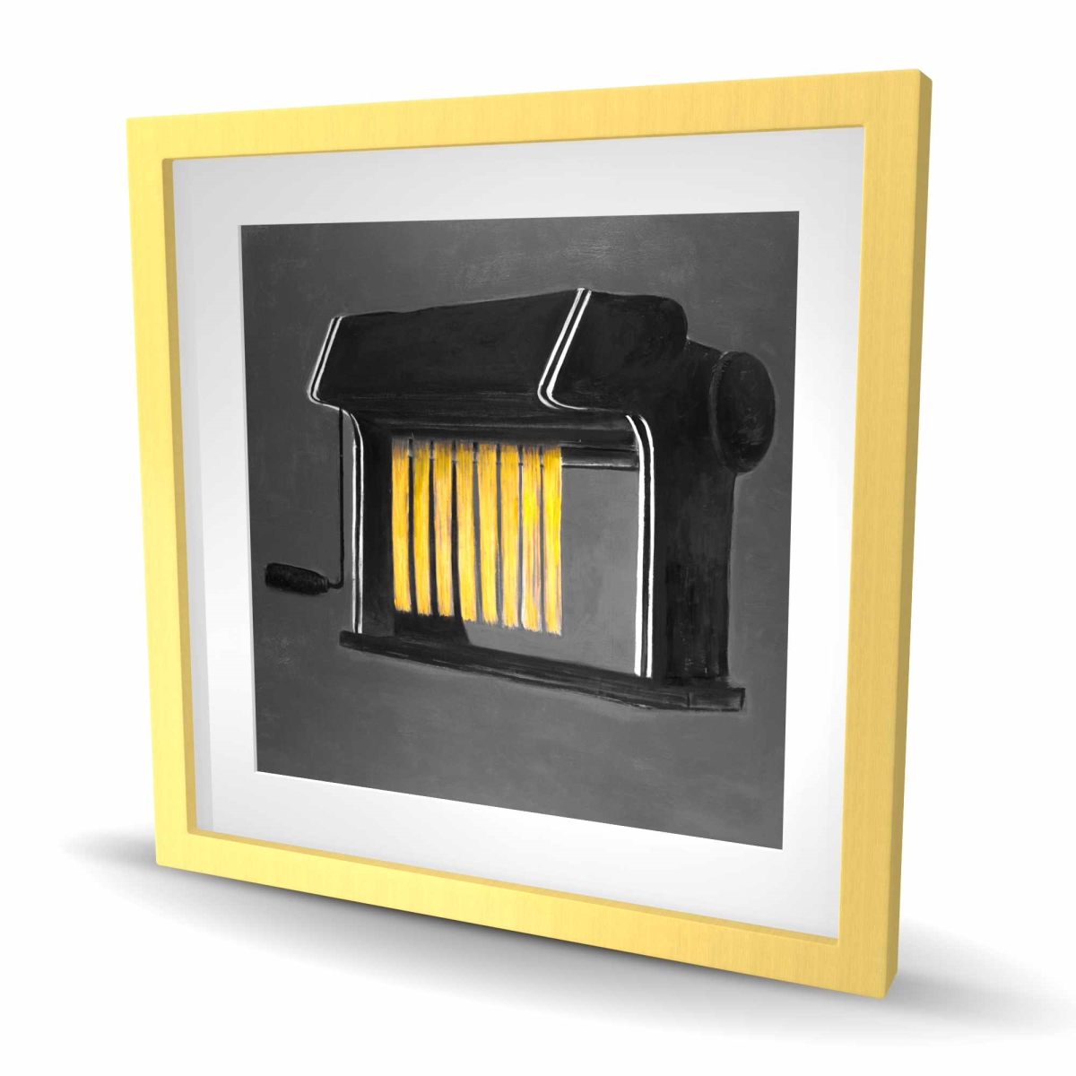 C1FM2424QFDXKQ 24 x 24 in. Fresh Pasta Machine - Modern Object Framed Print for Decor