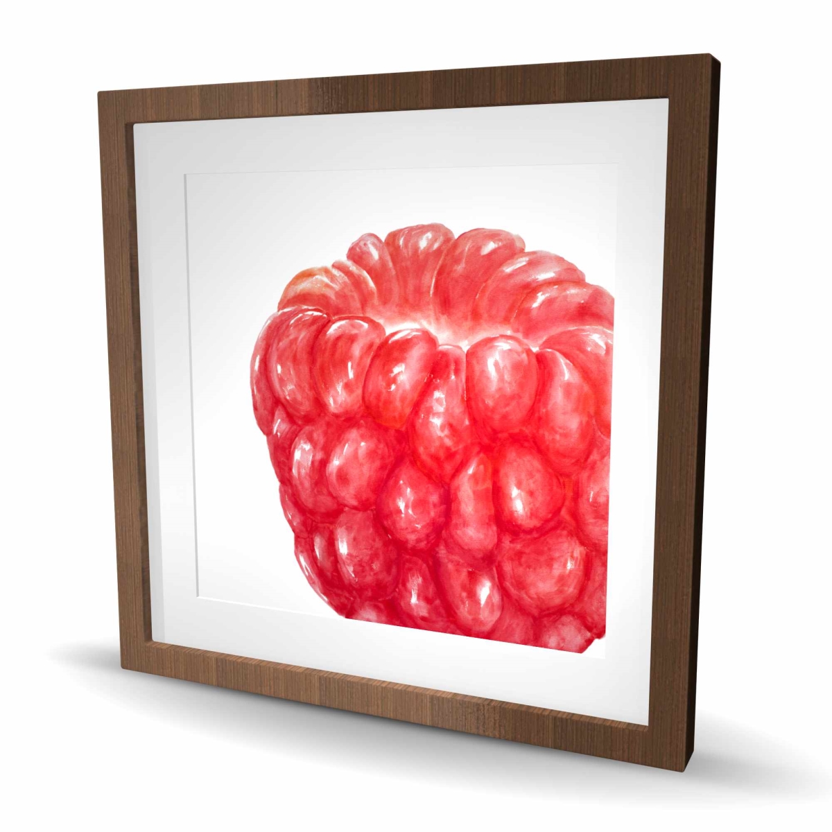 C1FM2424DCF7RZ 24 x 24 in. Raspberry - Gastronomy Red Framed Matted Print - Home Decor