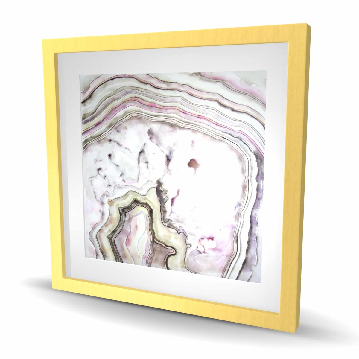 C1FM242450T0MY 24 x 24 in. Agate Kitchen Pattern Framed Matted Print - Home Decor Art