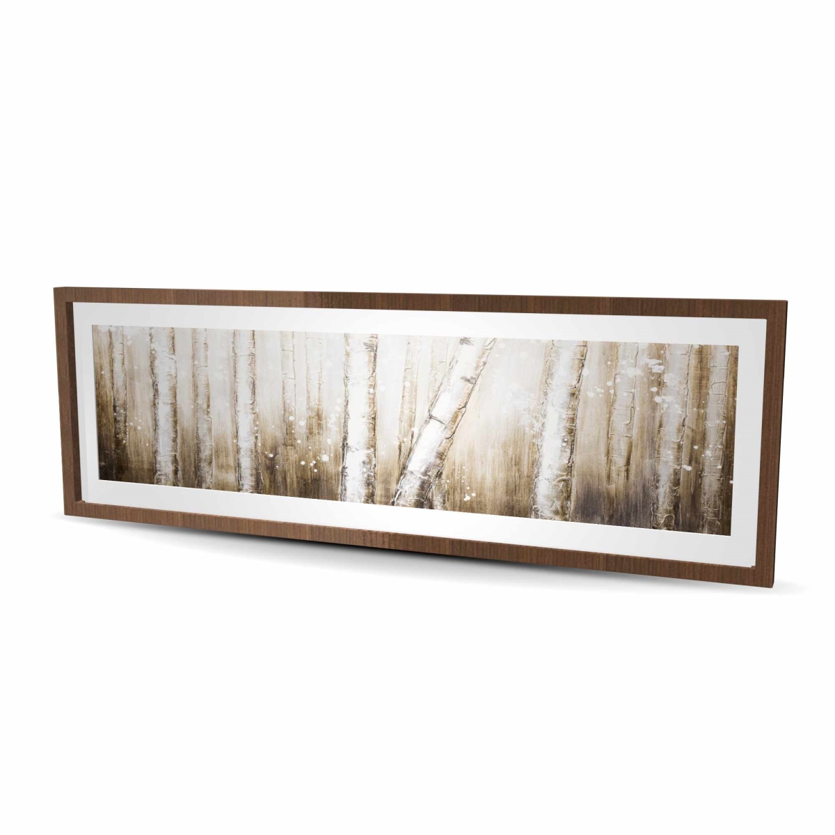 C1FM20604DYD9Z 20 x 60 in. Texturized Abstract Forest - Modern Trees Framed Print Decor