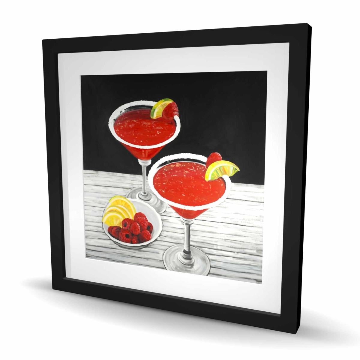 C1FM24244SEZ4X 24 x 24 in. Two Cosmopolitan - Framed Matted Still Life Print for Decor
