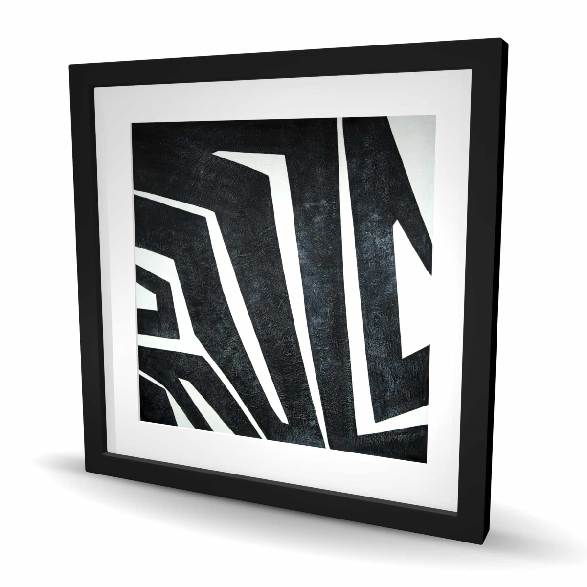 C1FM2424P9XJHR 24 x 24 in. Labyrinth - Man Cave Abstract Framed Matted Print Decor