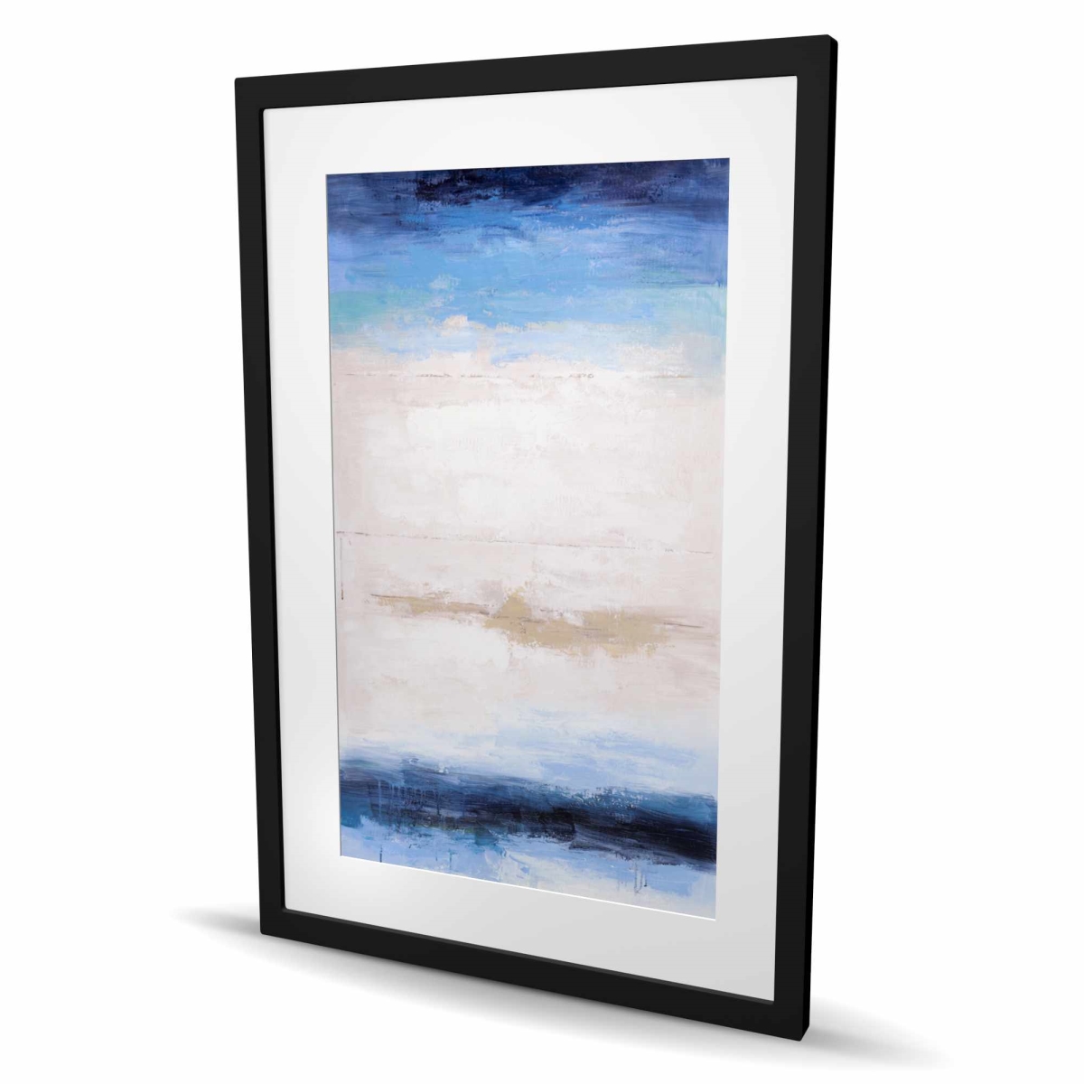 C1FM24367U7KH7 24 x 36 in. Shade of the Sea - Modern Framed Matted Print for Home Decor