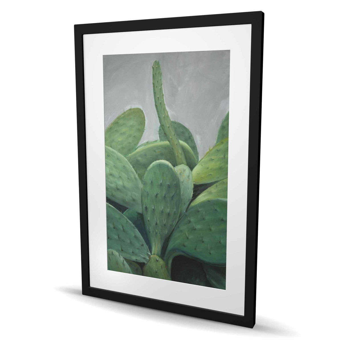 C1FM2436A41GH1 24 x 36 in. Cactus Bundle - Framed Matted Print for Bedroom Decor