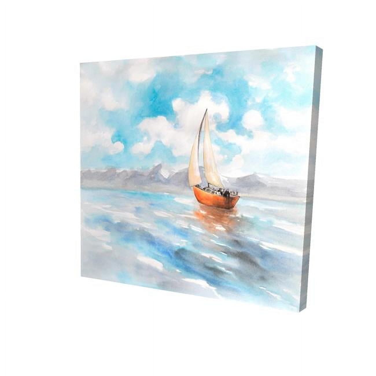 16 x 16 in. Sailboat Landscape-Print on Canvas