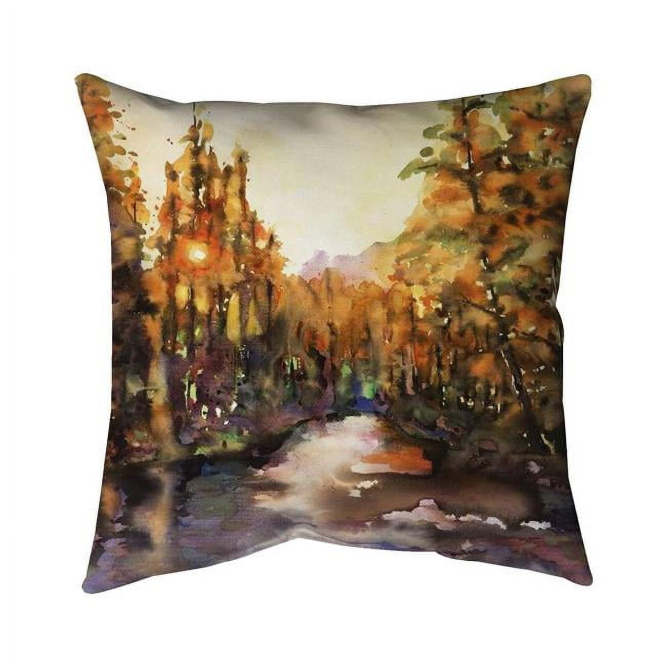 16 x 16 in. Merced River-Double Sided Print Outdoor Pillow Cover