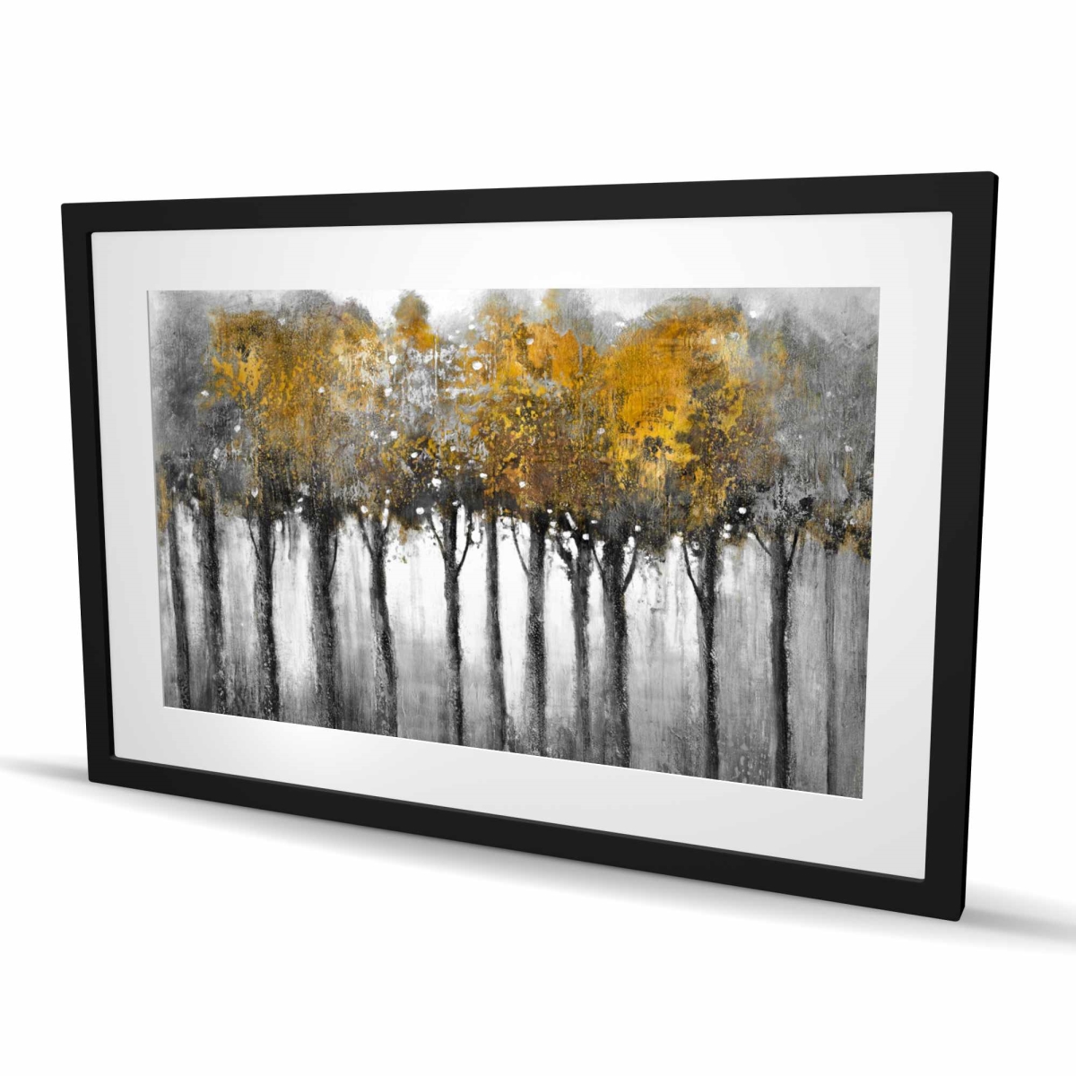 C1FM2436RN8XVG 24 x 36 in. Illuminated Forest - Gray Framed Matted Print for Home Decor