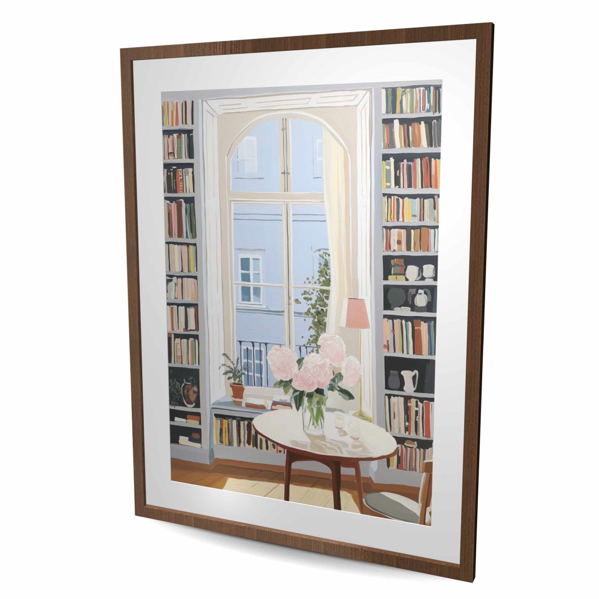C1FM3648G2B70R 36 x 48 in. Sunny Window - Still Life Pink Framed Matted Print for Decor