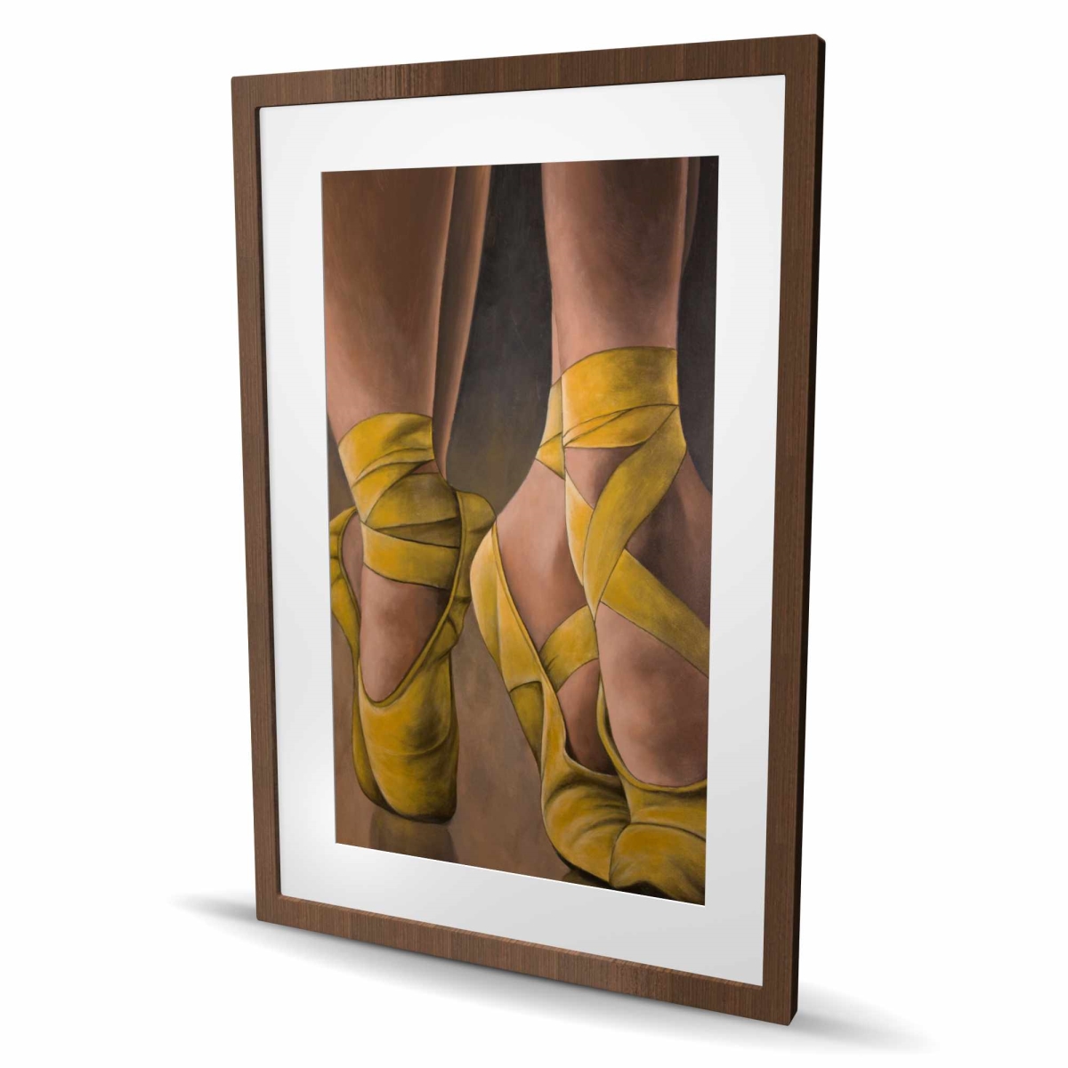 C1FM2436L4E0J4 24 x 36 in. Synchronized Ballerinas - Contemporary Bedroom Framed Print