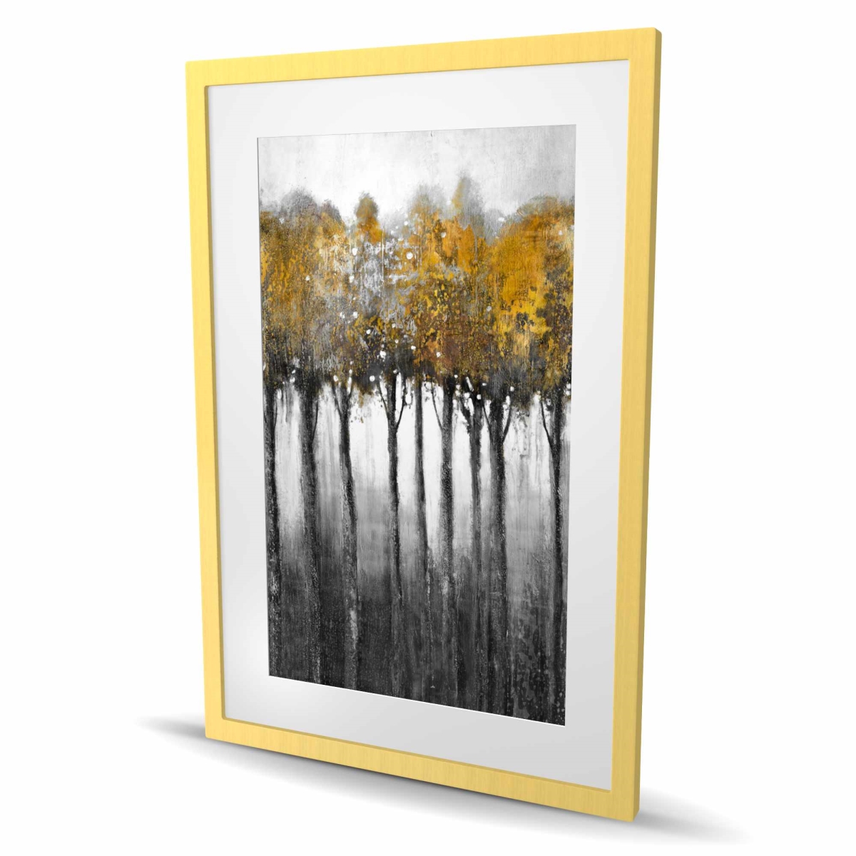 C1FM2436XGCL88 24 x 36 in. Illuminated Forest - Framed Matted Print for Home Decor
