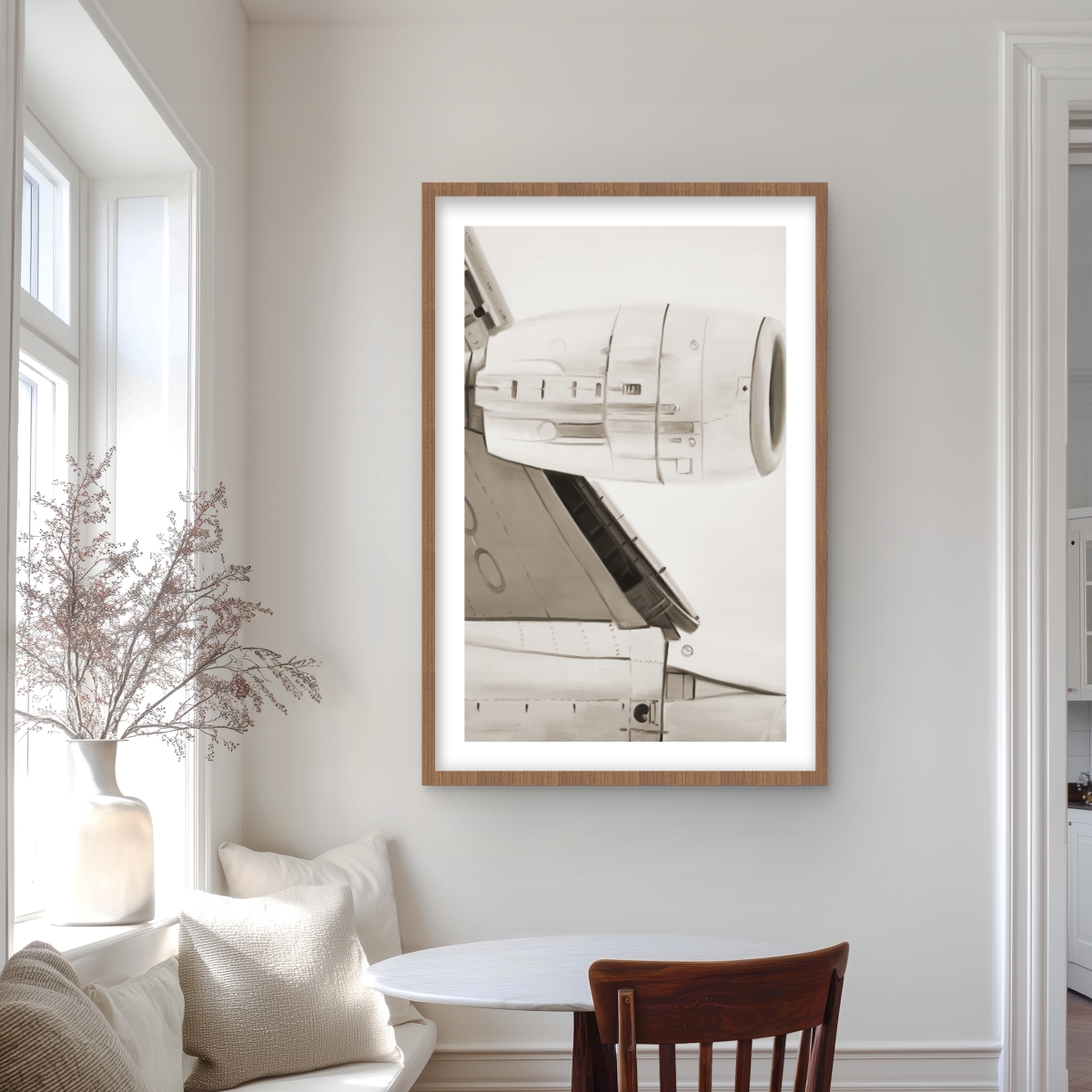 C1FM2436I5E1X2 24 x 36 in. Underside - Framed Matted Print for Office Industrial Decor