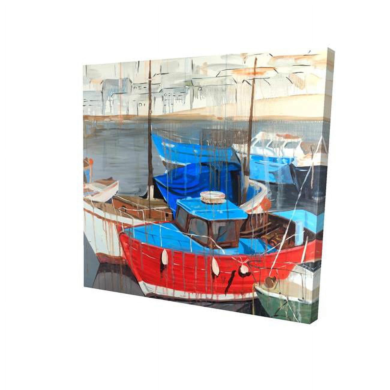 16 x 16 in. Rainy Day At The Dock-Print on Canvas