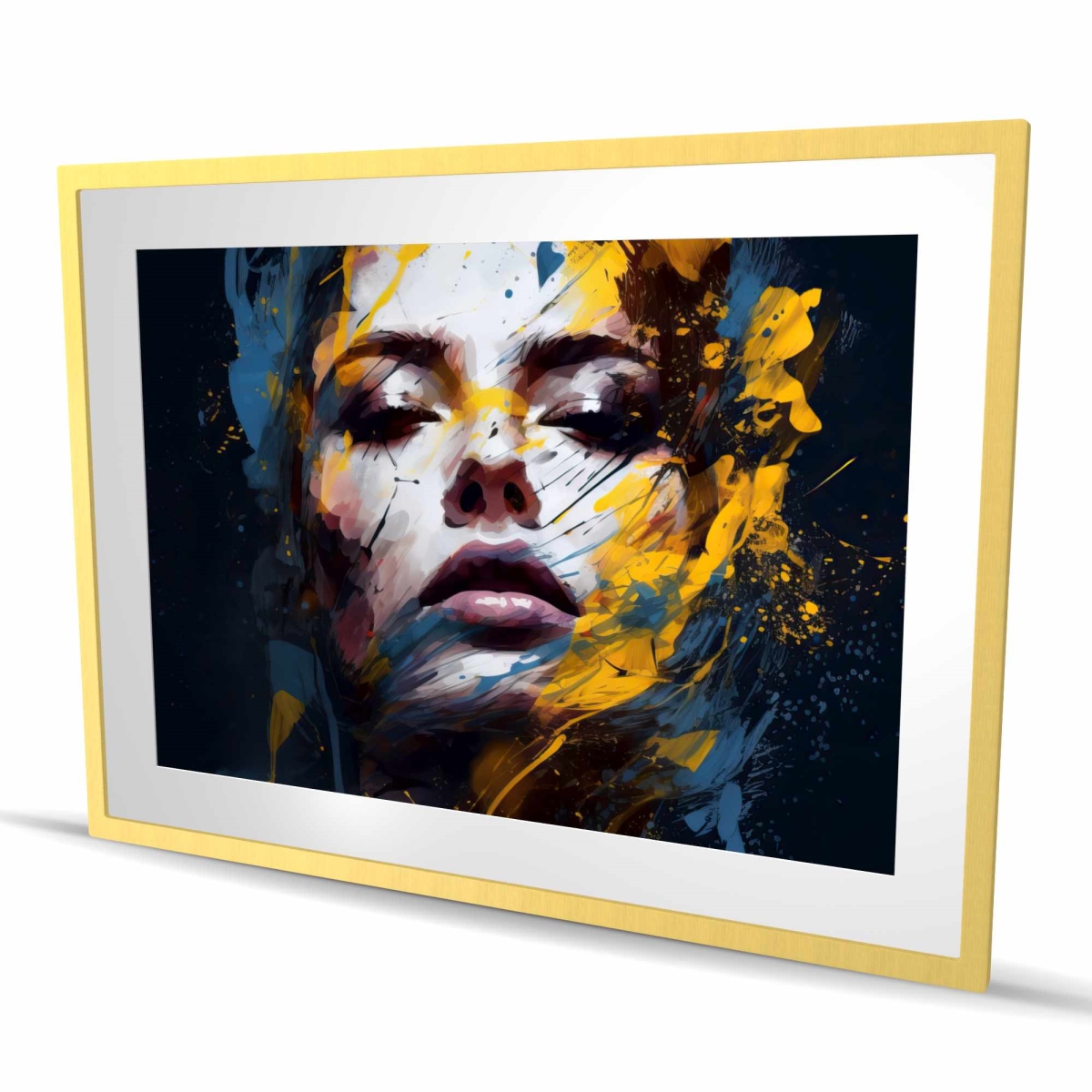 C1FM3648DQ9DPF 36 x 48 in. Sensual Tornado - Abstract Shapes Framed Matted Print Decor