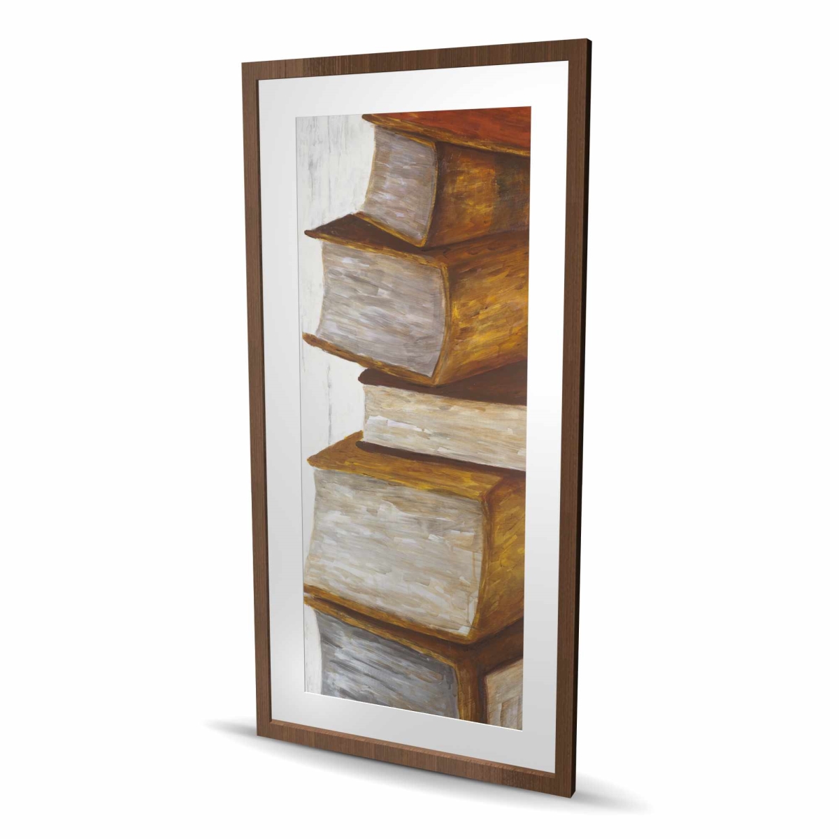 C1FM24486AJVL1 24 x 48 in. Pile of Books - Contemporary Still Life Framed Print Decor