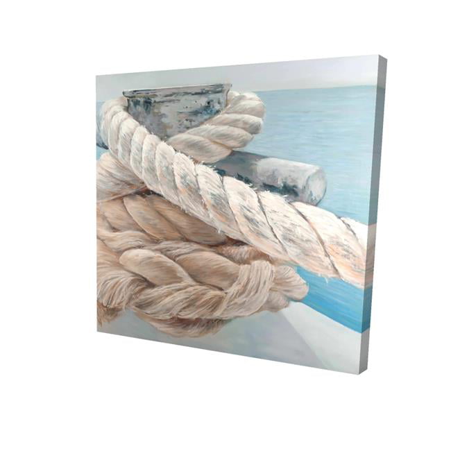 16 x 16 in. Tie-Down Ropes Closeup-Print on Canvas