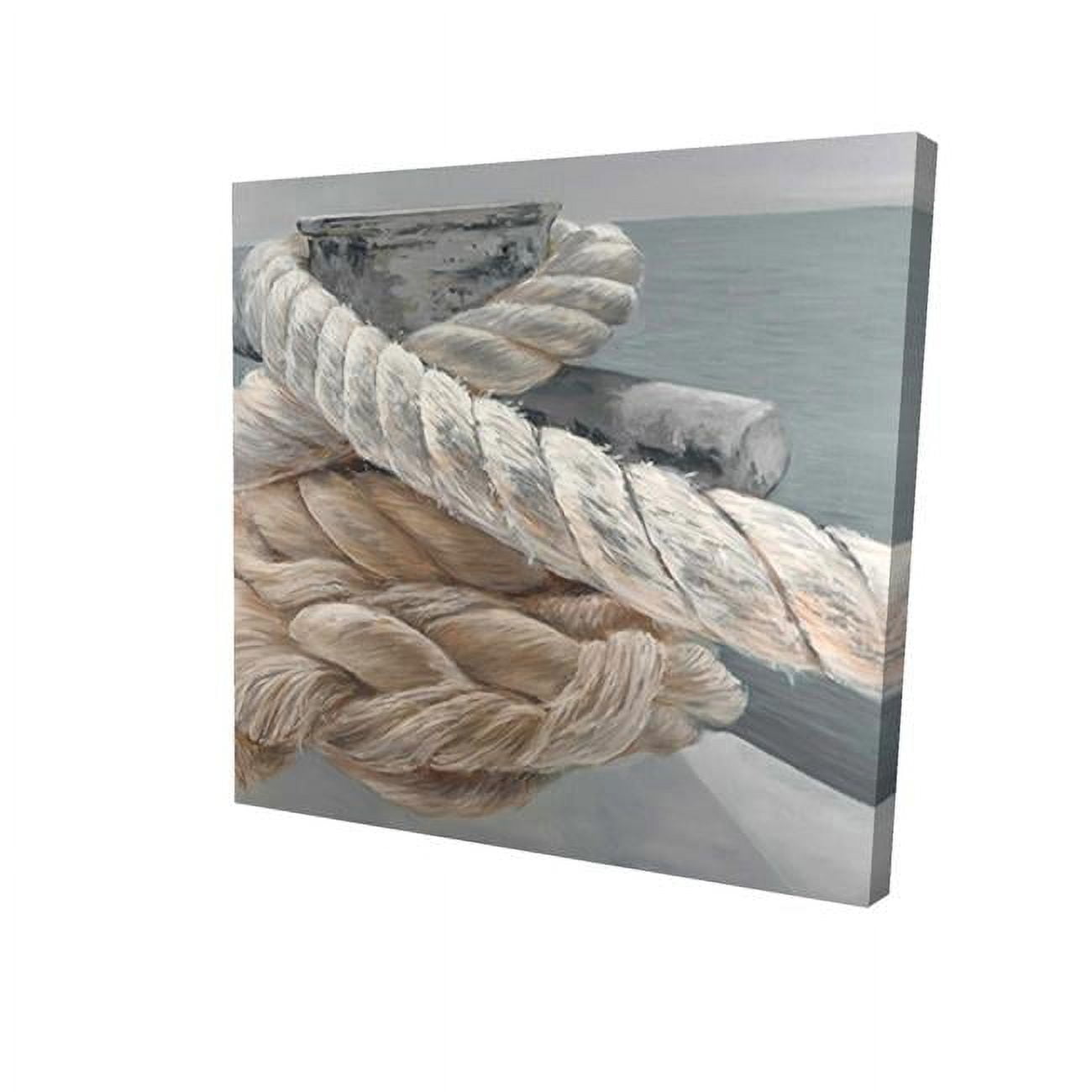16 x 16 in. Tie-Down Ropes Closeup-Print on Canvas