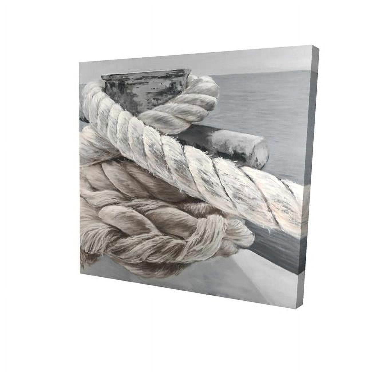 16 x 16 in. Twisted Boat Rope-Print on Canvas