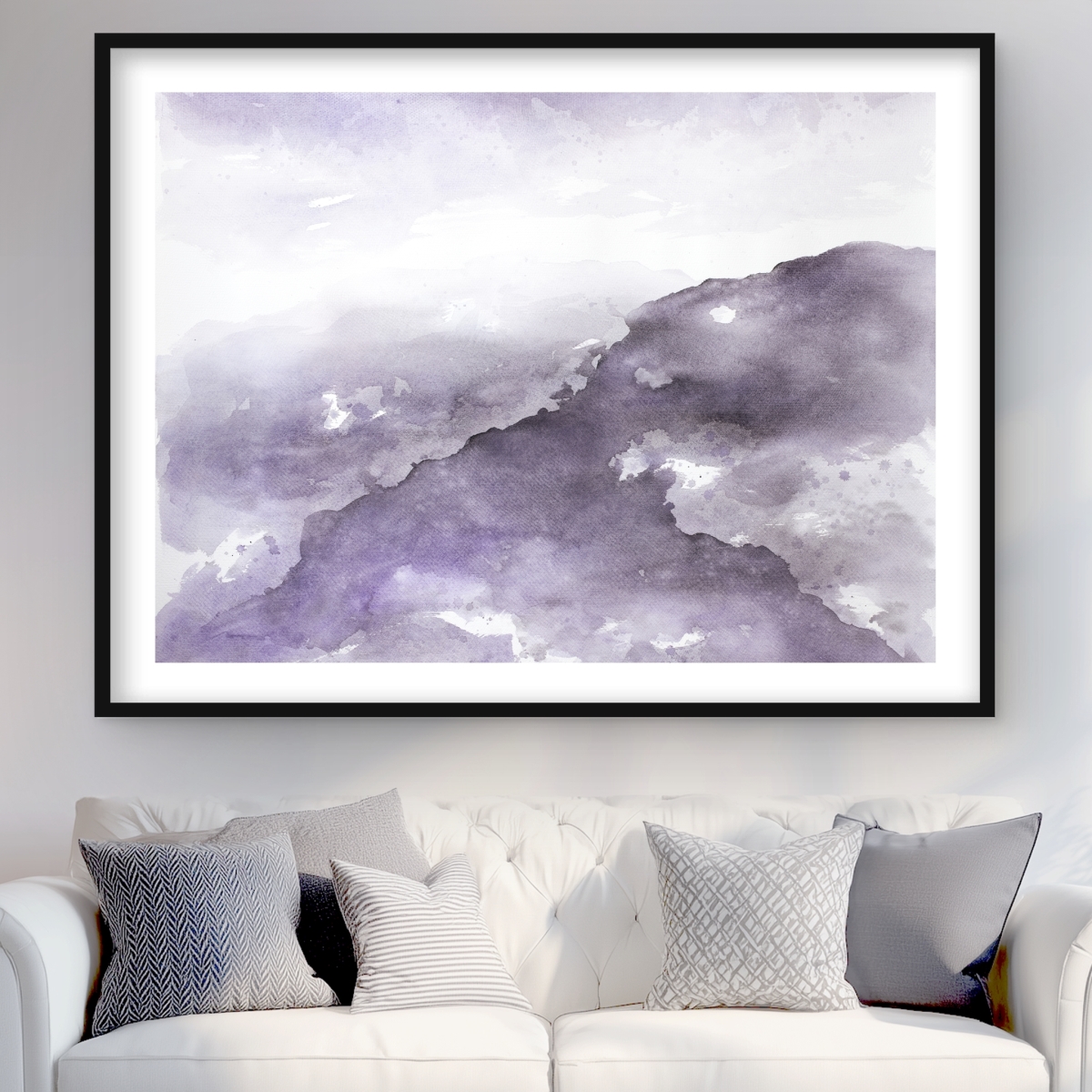 C1FM3648JMCMOS 36 x 48 in. Nebula - Office Abstract Framed Matted Print for Home Decor