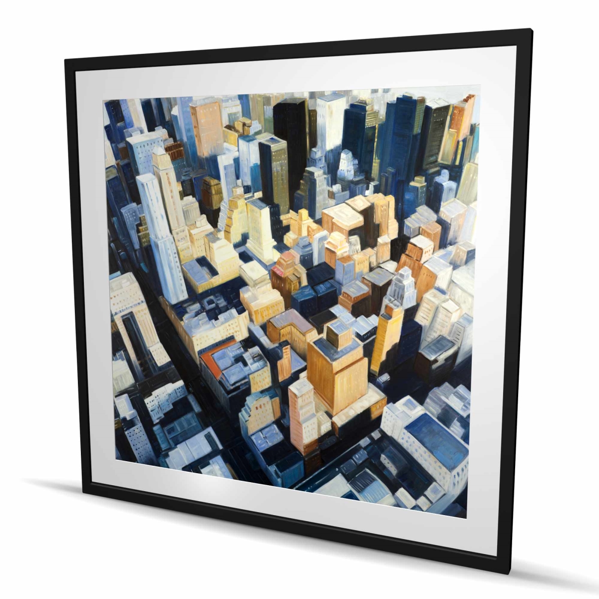 C1FM4848J75CLI 48 x 48 in. Manhattan View Empire State Building Print - Orange Frame
