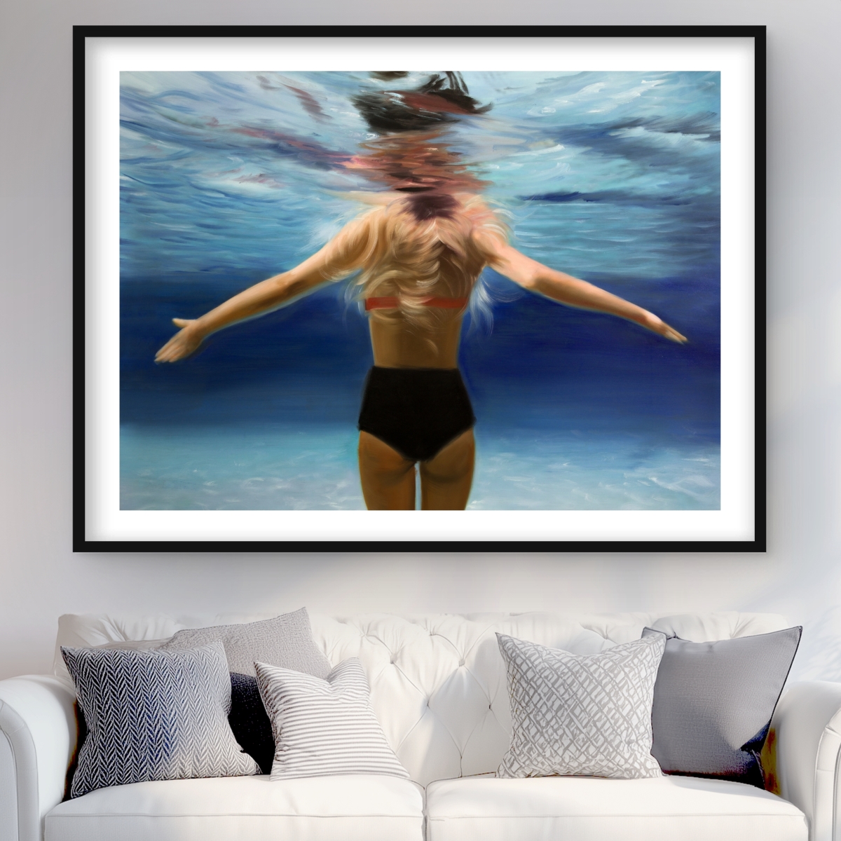 C1FM3648N0CQ6Z 36 x 48 in. Under the Sea - Hyperrealist Bathroom Print - Home Decor
