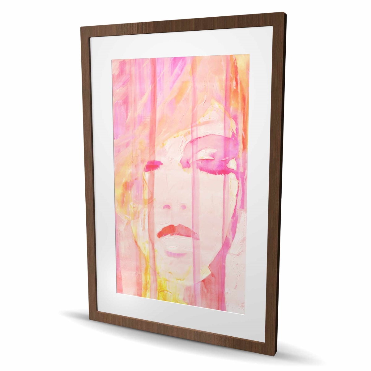 C1FM243673UCPP 24 x 36 in. Abstract Portrait Feminine - Modern Figurative Framed Print
