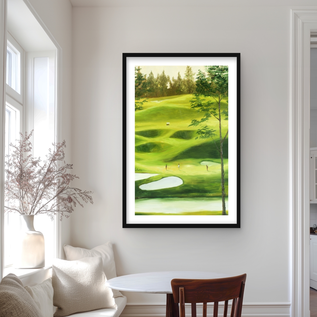 C1FM2436N14FXV 24 x 36 in. Big Golf Course - Contemporary Hobbies Framed Print Decor